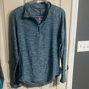 All in Motion Teal Quarter-Zip Pullover